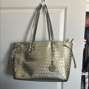 Michael Kors Gold Tote Bag